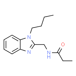 ChemSpider 2D Image | N-[(1-Butyl-1H-benzimidazol-2-yl)methyl]propanamide | C15H21N3O