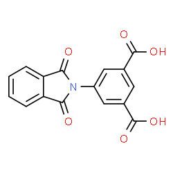 ChemSpider 2D Image | 5-(1,3-Dioxoisoindolin-2-yl)isophthalic acid | C16H9NO6