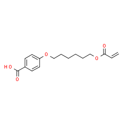 ChemSpider 2D Image | 4-((6-(Acryloyloxy)hexyl)oxy)benzoic acid | C16H20O5