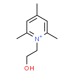 ChemSpider 2D Image | 1-(2-Hydroxyethyl)-2,4,6-trimethylpyridinium | C10H16NO
