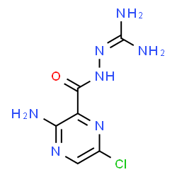 ChemSpider 2D Image | 3-Amino-6-Chloropyrazinamidoguanidine | C6H8ClN7O