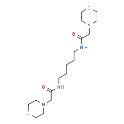 ChemSpider 2D Image | N,N'-1,5-Pentanediylbis[2-(4-morpholinyl)acetamide] | C17H32N4O4