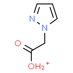 ChemSpider 2D Image | (1H-Pyrazol-1-ylacetyl)oxonium | C5H7N2O2