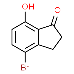 ChemSpider 2D Image | 4-Bromo-7-hydroxy-1-indanone | C9H7BrO2