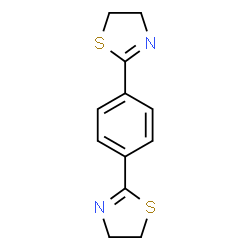 ChemSpider 2D Image | 2,2'-(1,4-Phenylene)bis(4,5-dihydro-1,3-thiazole) | C12H12N2S2