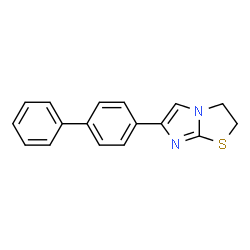 ChemSpider 2D Image | 6-(4-Biphenylyl)-2,3-dihydroimidazo[2,1-b][1,3]thiazole | C17H14N2S