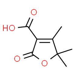 ChemSpider 2D Image | 4,5,5-Trimethyl-2-oxo-2,5-dihydro-3-furancarboxylic acid | C8H10O4