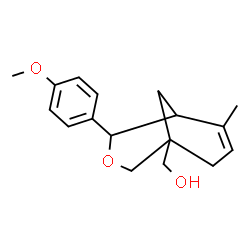 ChemSpider 2D Image | [4-(4-Methoxyphenyl)-6-methyl-3-oxabicyclo[3.3.1]non-6-en-1-yl]methanol | C17H22O3