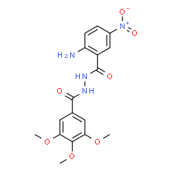 ChemSpider 2D Image | 2-amino-5-nitro-N'-(3,4,5-trimethoxybenzoyl)benzohydrazide | C17H18N4O7
