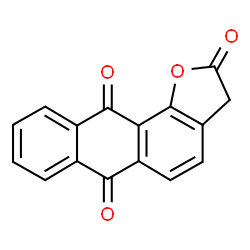 ChemSpider 2D Image | Anthra[1,2-b]furan-2,6,11(3H)-trione | C16H8O4