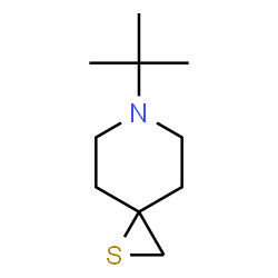 ChemSpider 2D Image | 6-tert-Butyl-1-thia-6-azaspiro[2.5]octane | C10H19NS