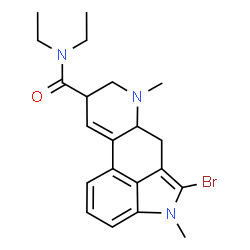 ChemSpider 2D Image | 1-METHYL-2-BROMOLYSERGIC ACID DIETHYLAMIDE | C21H26BrN3O