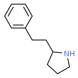 ChemSpider 2D Image | 2-(2-Phenylethyl)pyrrolidine | C12H17N