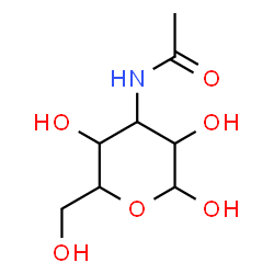 ChemSpider 2D Image | 3-Acetamido-3-deoxyhexopyranose | C8H15NO6