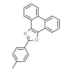 ChemSpider 2D Image | 2-(4-Methylphenyl)phenanthro[9,10-d][1,3]oxazole | C22H15NO