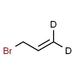 ChemSpider 2D Image | 3-Bromo(1,1-~2~H_2_)-1-propene | C3H3D2Br