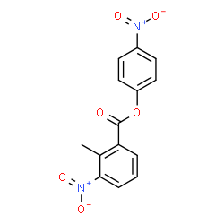 ChemSpider 2D Image | 4-Nitrophenyl 2-methyl-3-nitrobenzoate | C14H10N2O6