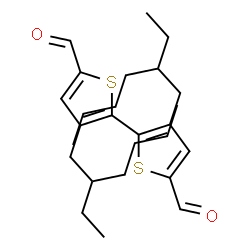 ChemSpider 2D Image | 3,3'-Bis(2-ethylhexyl)-2,2'-bithiophene-5,5'-dicarbaldehyde | C26H38O2S2