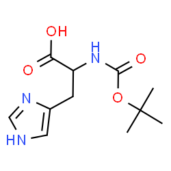 ChemSpider 2D Image | N-TERT-BUTOXYCARBONYLHISTIDINE | C11H17N3O4