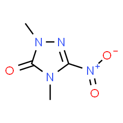 ChemSpider 2D Image | 2,4-Dimethyl-5-nitro-2,4-dihydro-3H-1,2,4-triazol-3-one | C4H6N4O3