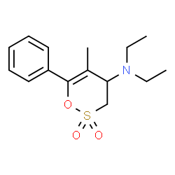 ChemSpider 2D Image | N,N-Diethyl-5-methyl-6-phenyl-3,4-dihydro-1,2-oxathiin-4-amine 2,2-dioxide | C15H21NO3S