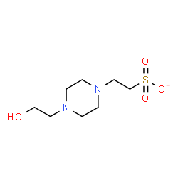 ChemSpider 2D Image | 2-[4-(2-Hydroxyethyl)-1-piperazinyl]ethanesulfonate | C8H17N2O4S