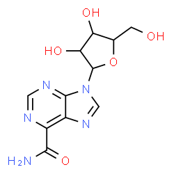 ChemSpider 2D Image | 9-Pentofuranosyl-9H-purine-6-carboxamide | C11H13N5O5