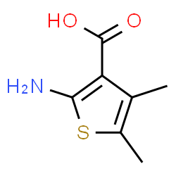 ChemSpider 2D Image | 2-Amino-4,5-dimethyl-3-thiophenecarboxylic acid | C7H9NO2S