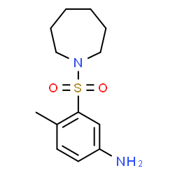 ChemSpider 2D Image | 3-(1-Azepanylsulfonyl)-4-methylaniline | C13H20N2O2S
