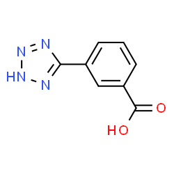 ChemSpider 2D Image | 3-(1H-Tetrazol-5-yl)benzoic acid | C8H6N4O2