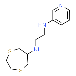 ChemSpider 2D Image | N-(1,4-Dithiepan-6-yl)-N'-(3-pyridinyl)-1,2-ethanediamine | C12H19N3S2