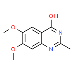 ChemSpider 2D Image | 6,7-DIMETHOXY-2-METHYLQUINAZOLIN-4-OL | C11H12N2O3