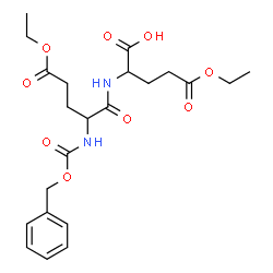 ChemSpider 2D Image | 2-[(2-{[(Benzyloxy)carbonyl]amino}-5-ethoxy-5-oxopentanoyl)amino]-5-ethoxy-5-oxopentanoic acid | C22H30N2O9