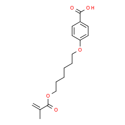 ChemSpider 2D Image | 4-{[6-(Methacryloyloxy)hexyl]oxy}benzoic acid | C17H22O5