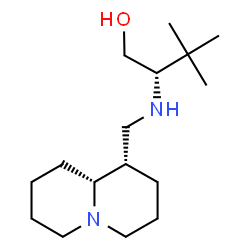 ChemSpider 2D Image | (2S)-3,3-Dimethyl-2-{[(1S,9aR)-octahydro-2H-quinolizin-1-ylmethyl]amino}-1-butanol | C16H32N2O