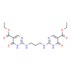 ChemSpider 2D Image | diethyl 2,2'-(propane-1,3-diyldiimino)bis(4-hydroxypyrimidine-5-carboxylate) | C17H22N6O6