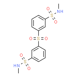 ChemSpider 2D Image | 3,3'-Sulfonylbis(N-methylbenzenesulfonamide) | C14H16N2O6S3