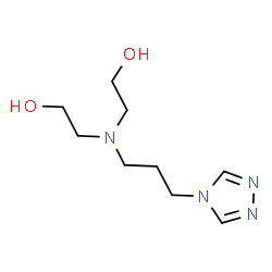 ChemSpider 2D Image | 2,2'-{[3-(4H-1,2,4-Triazol-4-yl)propyl]imino}diethanol | C9H18N4O2