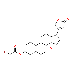 ChemSpider 2D Image | 3-(2-Bromoacetoxy)-14-hydroxycard-20(22)-enolide | C25H35BrO5