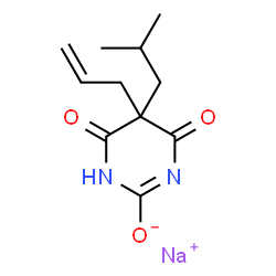 ChemSpider 2D Image | Butalbital sodium | C11H15N2NaO3