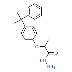 ChemSpider 2D Image | 2-[4-(2-Phenyl-2-propanyl)phenoxy]propanehydrazide | C18H22N2O2
