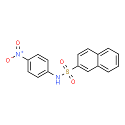 ChemSpider 2D Image | N-(4-Nitrophenyl)-2-naphthalenesulfonamide | C16H12N2O4S