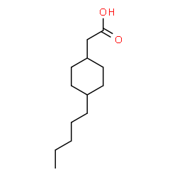 ChemSpider 2D Image | (4-Pentylcyclohexyl)acetic acid | C13H24O2