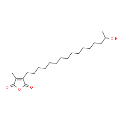 ChemSpider 2D Image | 3-(15-Hydroxyhexadecyl)-4-methyl-2,5-furandione | C21H36O4