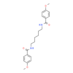 ChemSpider 2D Image | N,N'-1,6-Hexanediylbis(4-methoxybenzamide) | C22H28N2O4