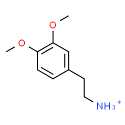 ChemSpider 2D Image | 2-(3,4-Dimethoxyphenyl)ethanaminium | C10H16NO2