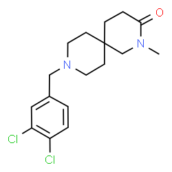 ChemSpider 2D Image | 9-(3,4-Dichlorobenzyl)-2-methyl-2,9-diazaspiro[5.5]undecan-3-one | C17H22Cl2N2O