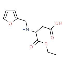 ChemSpider 2D Image | 4-Ethoxy-3-[(2-furylmethyl)amino]-4-oxobutanoic acid | C11H15NO5