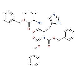 ChemSpider 2D Image | Benzyl N,N-bis[(benzyloxy)carbonyl]histidylisoleucinate | C35H38N4O7
