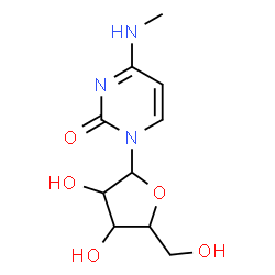 ChemSpider 2D Image | 4-(Methylamino)-1-pentofuranosyl-2(1H)-pyrimidinone | C10H15N3O5